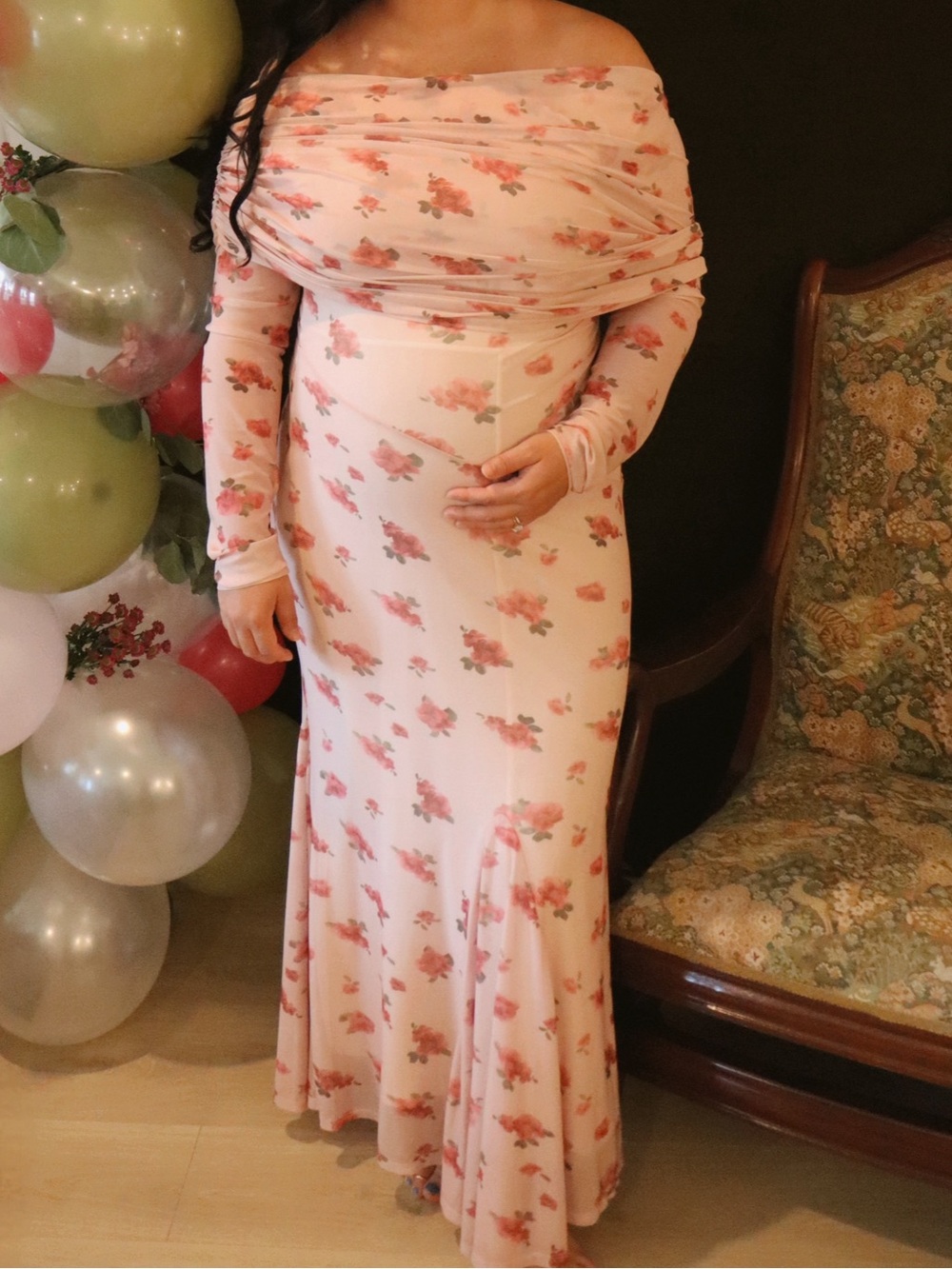 Worth collective Azeleia maxi dress pink